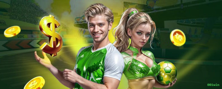Imagem promocional da 001win mostrando a plataforma e suas vantagens